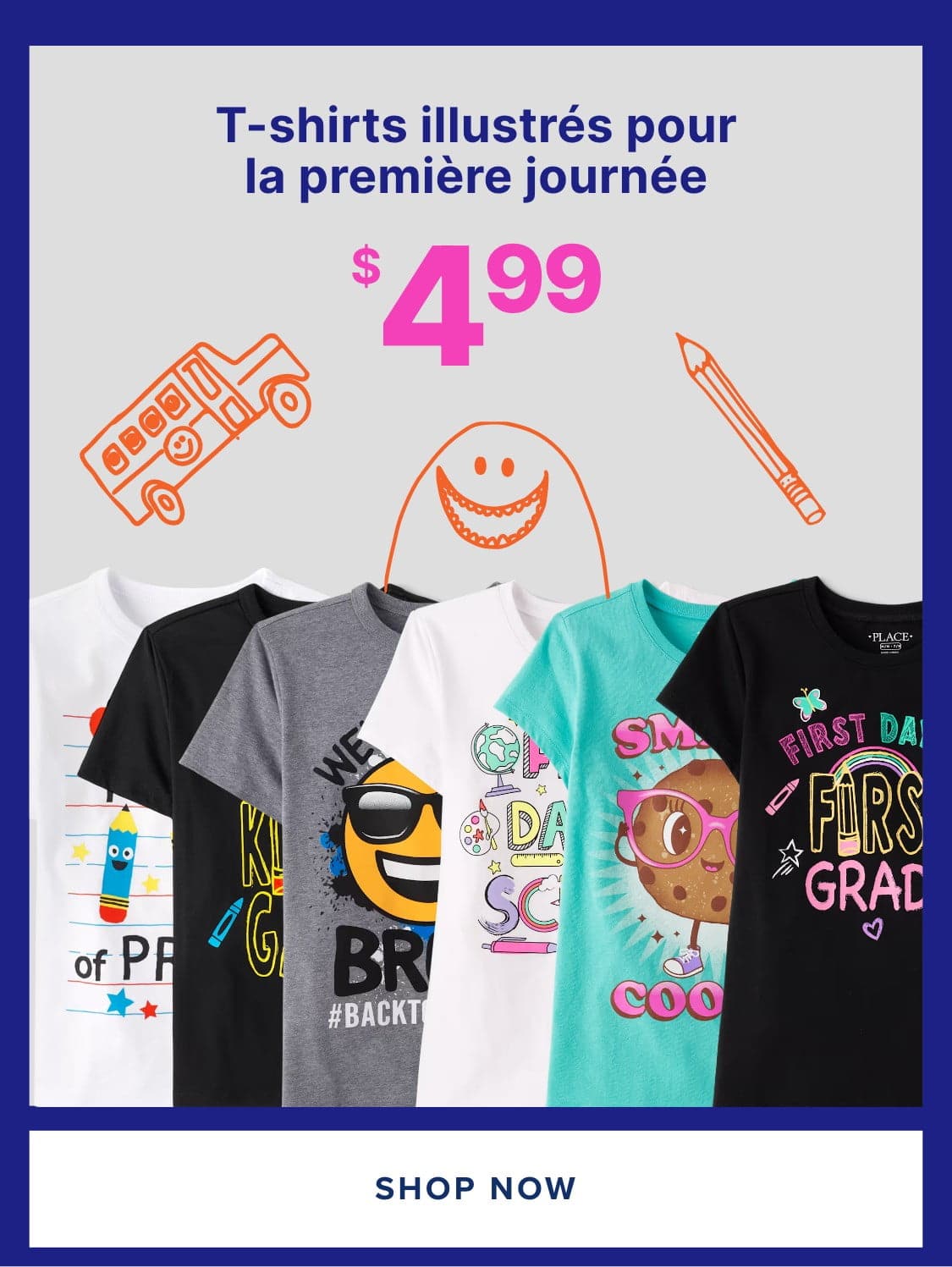 Une collection de sacs à dos et de trousses à crayons colorés et à motifs, disposés sur un fond blanc uni.