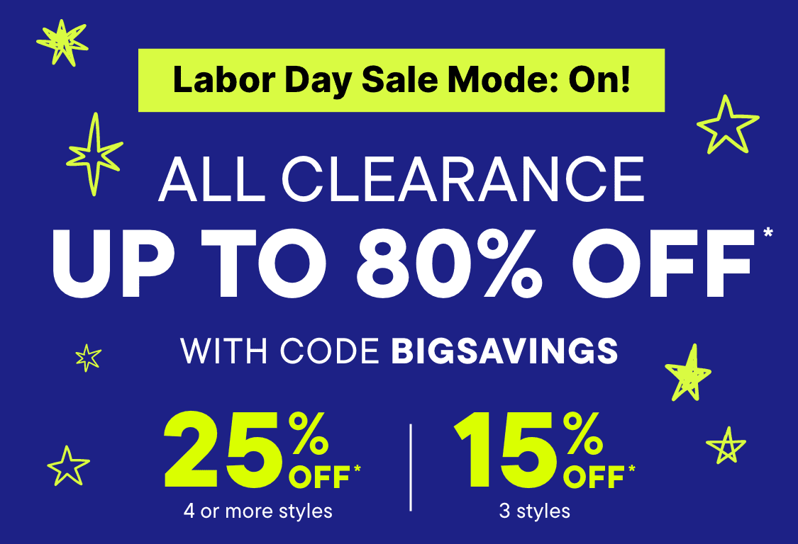 The image displays a 4th of July sale advertisement featuring a large "75% OFF" text against a bright blue background, along with the text "100s OF NEW STYLES ADDED" and "ALL CLEARANCE".