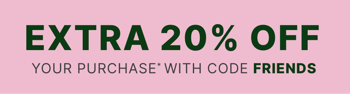 The image displays the text "OFF YOU WITH CODE FRIENDS" against a pink background.