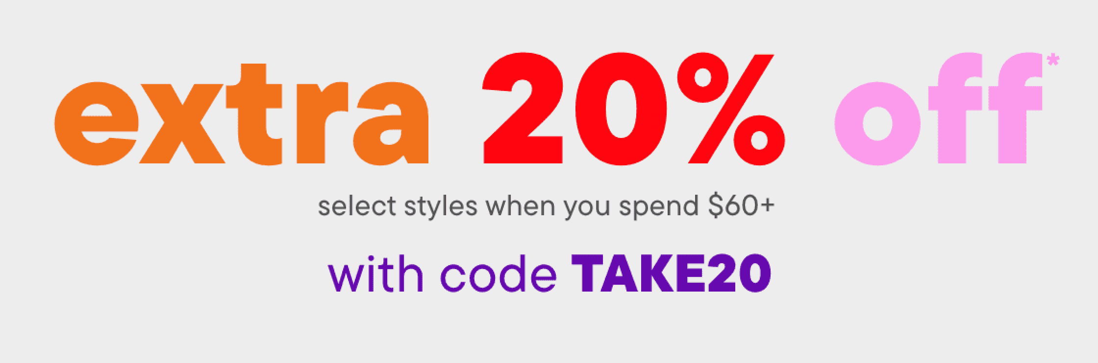 The image displays large red "40%" text on the left side, with smaller pink "off" text on the right side, against a plain white background.
