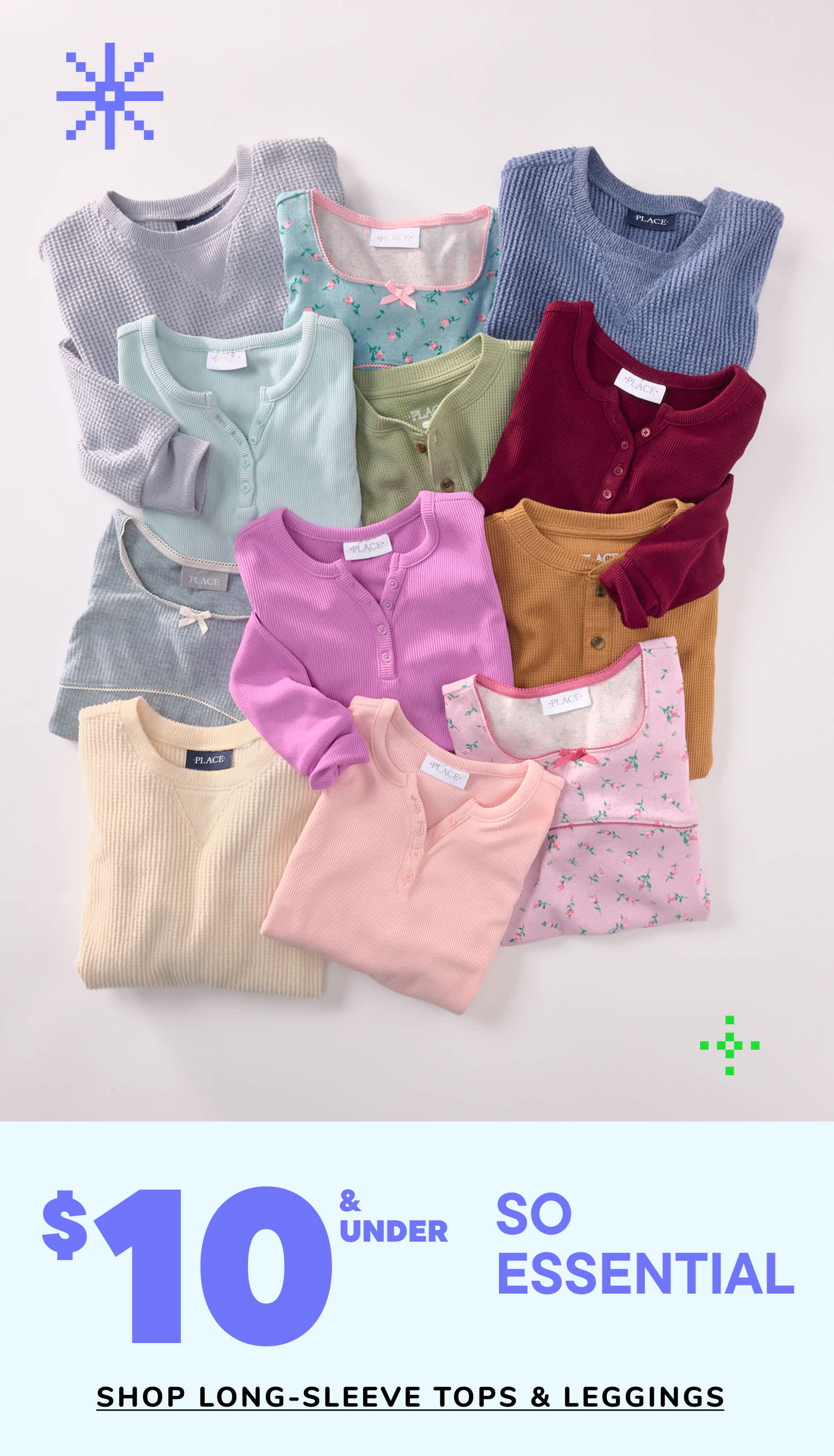 A collection of colorful and patterned pajama pants, including smiley faces, plaid, and floral designs, displayed on a white background with a price tag of $6.99 for "Sweet Dreams!" pajama pants.