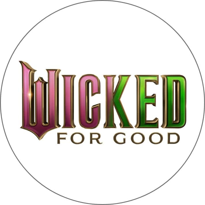 The image features a bold, stylized "WICKED" logo in a diamond-shaped frame, with vibrant green, pink, and black colors creating a striking visual effect.