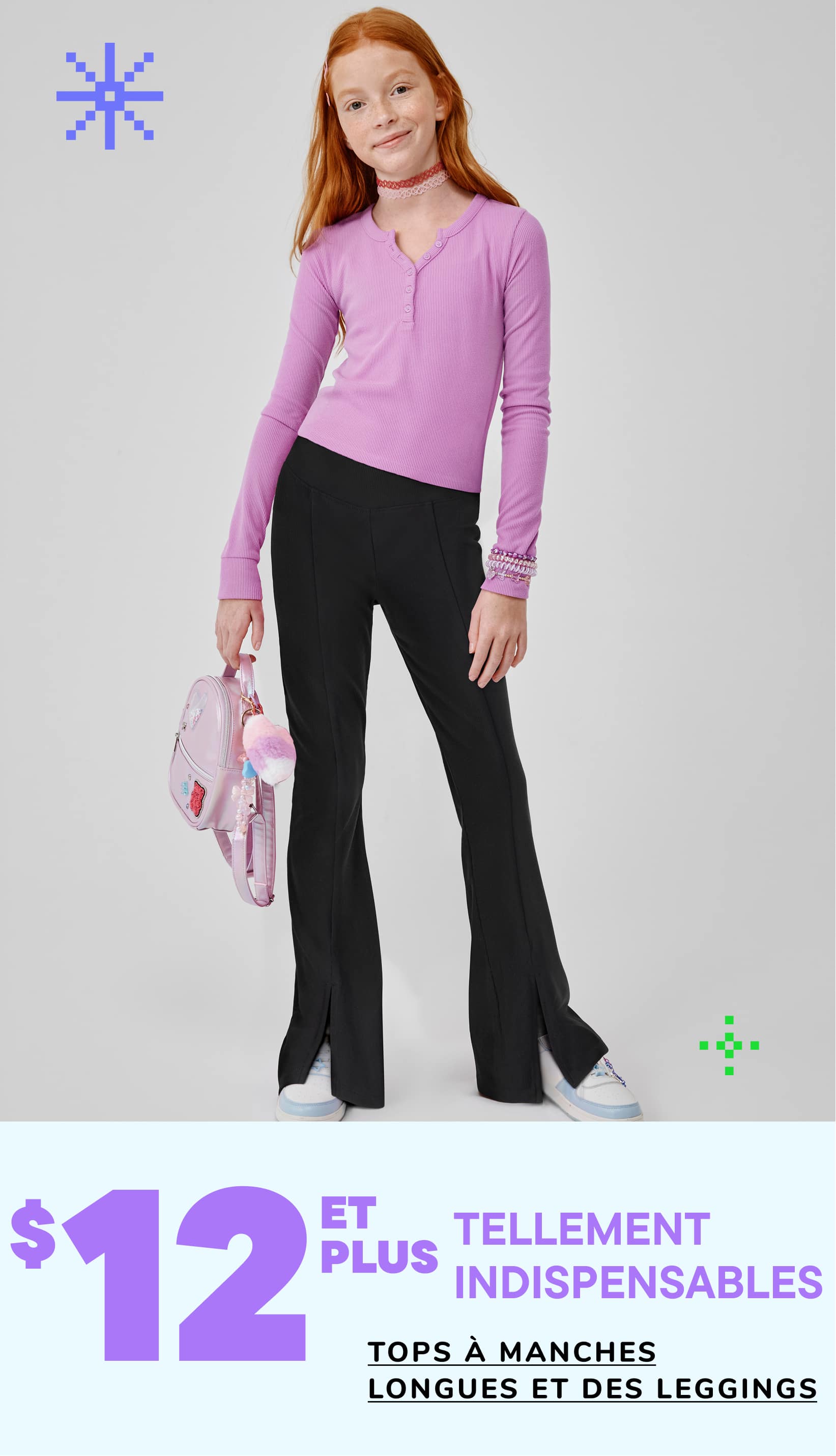 Une collection de vêtements variés, colorés et à motifs, comprenant des pulls, des chemises et autres vêtements, disposés sur un fond uni.