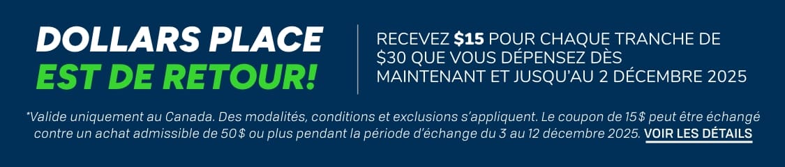L'image affiche le texte « CHAQUE $ » en blanc sur un fond bleu foncé.