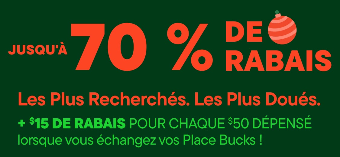 A vibrant and colorful advertisement promoting a 50% off sale on everything, with a smiling snowman icon and various text elements against a gradient background.