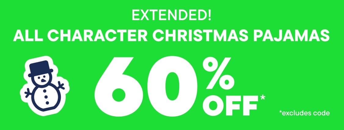 The image displays two children's holiday-themed pajama sets, one featuring a blue design with various characters and the other a green set with an "Elf on the Shelf" motif.