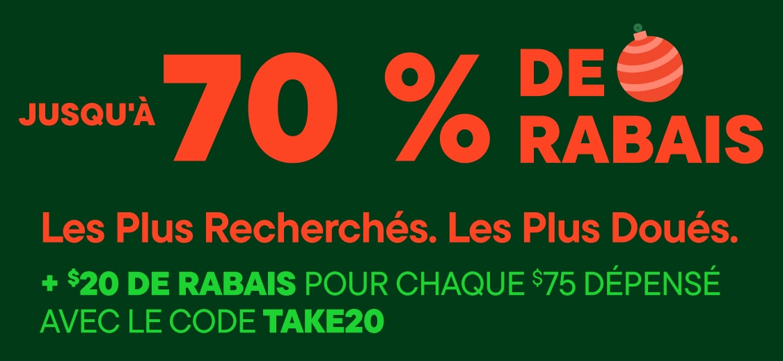 L'image affiche le texte « Les plus recherchés. Les plus doués. » en grandes lettres rouges grasses sur un fond vert foncé.