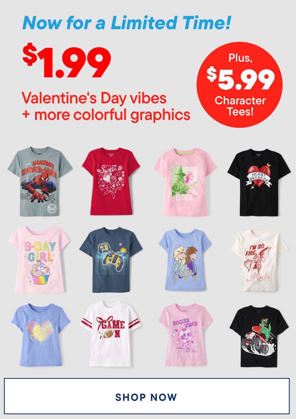 The image displays a collection of colorful and vibrant graphic t-shirt designs featuring various themes and characters, including a "Stay Groovy" design, a celestial-themed dress, and a design with a video game controller.