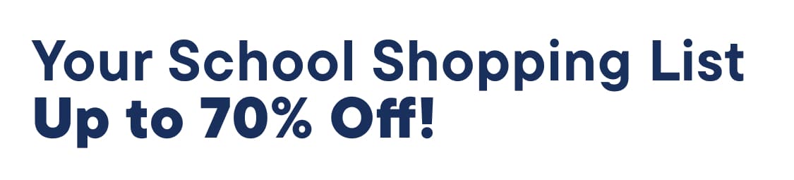 "On Your School Shopping List..."