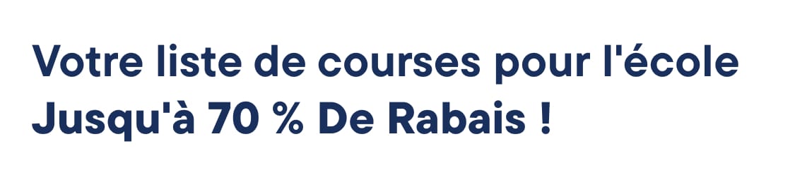 "Sur votre liste de fournitures scolaires..."