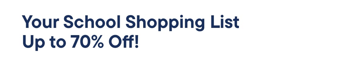 "On Your School Shopping List..."
