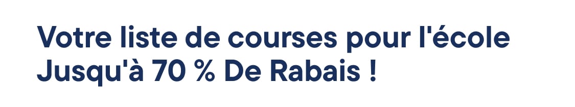 "Sur votre liste de fournitures scolaires..."
