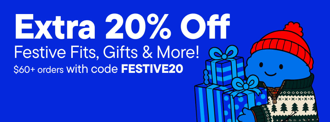 Extra 20% Off Festive Fits, Gifts & More!S60+ orders with code FESTIVE20