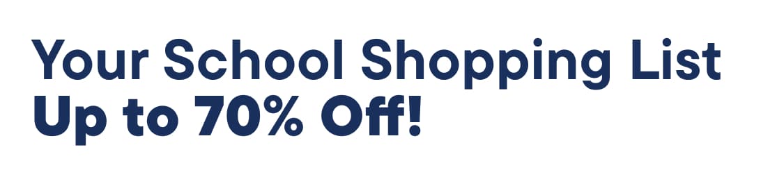 "On Your School Shopping List..."