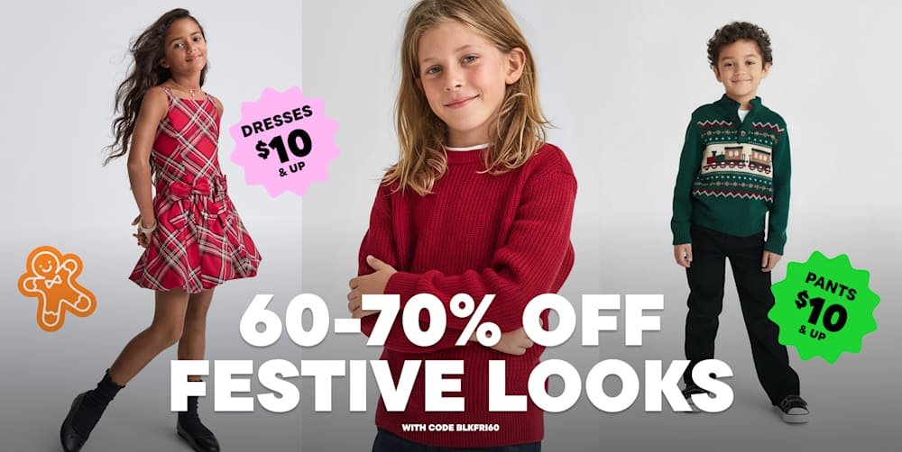 The image features a group of people wearing colorful and playful outfits, posing against a vibrant background with various patterns and shapes.