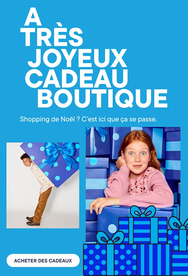Une boutique de cadeaux très joyeuse, pour vos achats de Noël ? C'est l'endroit idéal.