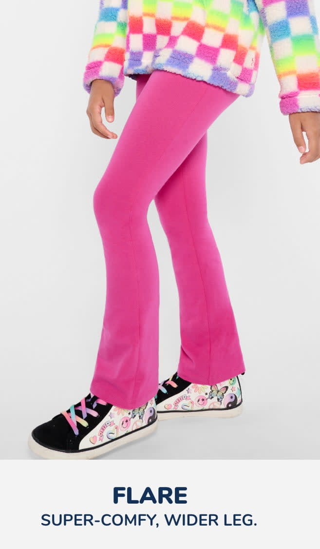 Buy slaixiu Warm Girls Leggings Fleece Lined Winter Thick Printing Kids  Pants, Set_11, 8-9 Years at