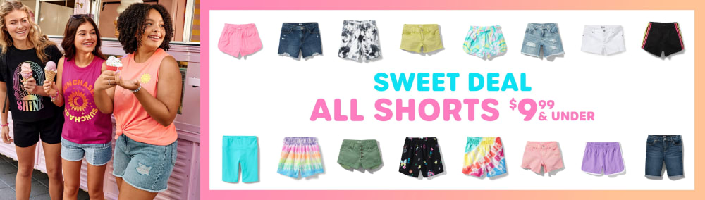 ALL SHORTS $11.99