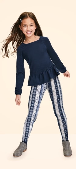 Girls cozy leggings clearance