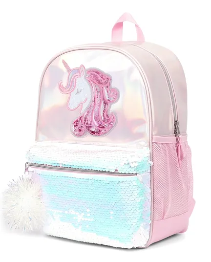 Mochila de unicornio con lentejuelas y Shakey para niñas
