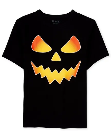 Camiseta estampada de calabaza de Halloween para niños