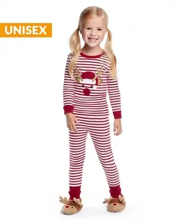 Kids Reindeer Cotton 2-Piece Pajamas - Gymmies