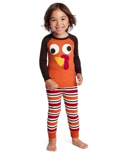 Kids Turkey Snug Fit Cotton Pajamas - Gymmies