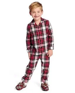 Kids Matching Family Plaid Flannel Pajamas - Gymmies