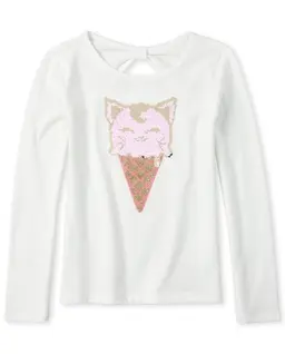 Top con espalda con lazo y lentejuelas para niñas
