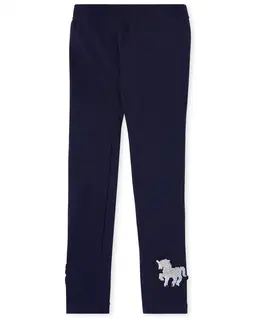 Leggings con forro polar de unicornio con lentejuelas para niñas