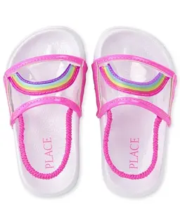 Toddler Girls Clear Rainbow Slides