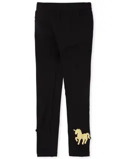 Girls Flip Sequin Unicorn Fleece Lined Leggings