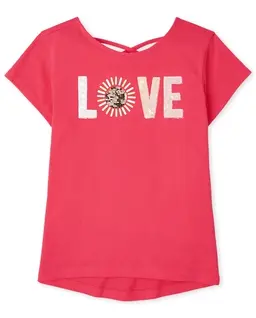Girls Graphic Cross Back Top