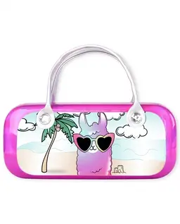 Girls Lenticular Llama Sunglasses Case
