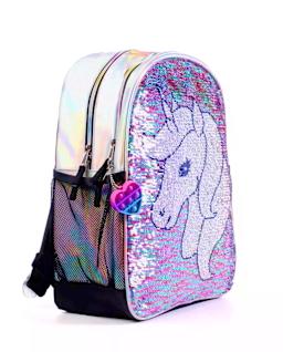 Unicorn flip sequin backpack clearance