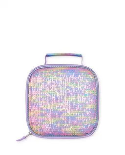 Girls Metallic Sequin Lunchbox