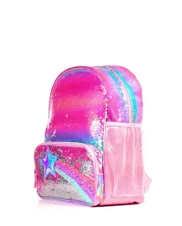 Girls Rainbow Sequin Shakey Star Backpack