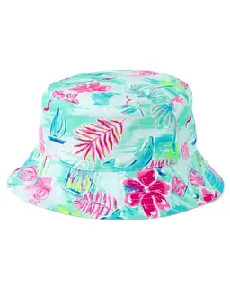 Toddler Girls Tropical Reversible Bucket Hat