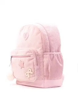 Sac à dos en velours côtelé avec nœud pour fille