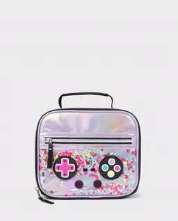 Girls Iridescent Shakey Video Game Lunchbox