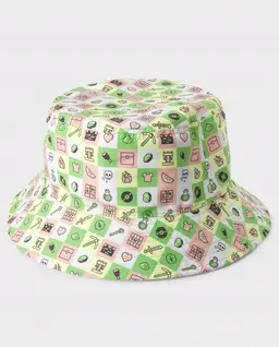 Girls Reversible Minecraft Bucket Hat