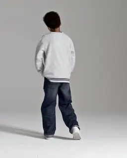 Kids Ripped Baggy Jeans