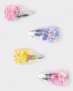 Lot de 4 barrettes à cheveux Shakey Candy Bear pour filles