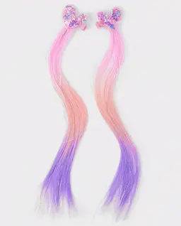 Girls Shakey Heart Hair Extension Clip 2-Pack
