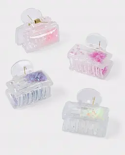Girls Shakey Claw Clip 4-Pack