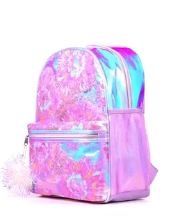 Girls Holographic Tie Dye Backpack
