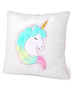 Girls Flip Sequin Unicorn Pillow