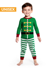 Kids Elf Cotton 2-Piece Pajamas - Gymmies