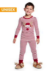 Unisex Reindeer Cotton 2-Piece Pajamas - Gymmies