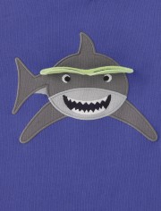 Boys Peek-A-Boo Shark Top - Island Getaway